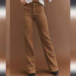 Reformation Alyssa High Rise Wide Leg Corduroy Pants